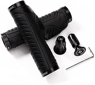 Bike Handlebar Grips, Non-Slip Ergonomic Design, Aluminum Double Lock-On, Compatible with MTB, BMX, Scooter, Urban Bikes