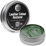 Scratch Doctor Leather Colour Restorer Recolouring Balm Repair Treatment for Faded & Worn Absorbent Leather Furniture, Sofas, Chairs (Dark Green, 50ml)