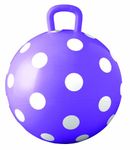 Ball Bounce and Sport Toys Purple Polka Dot Hopper