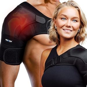 ZENKEYZ Shoulder Brace for Men & Women, Size rage XS-3XL, Torn Rotator Cuff, Tendonitis, Dislocation, Pain, Neoprene Shoulder Compression Sleeve Wrap (Copper Compression, XS)