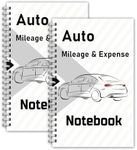 INKNOTE 2 Pcs Auto Mileage Log Book Gas Mileage Log Book for car Expense Record Notebook for Business Driving Small Business Bookkeeping 7.87 x 5inch