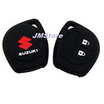 JMStore Silicone Car Key Cover for Maruti Suzuki S-Presso / Swift / SX4 / DZire / Ignis / Alto / Vitara Brezza / Celerio / Ertiga / Ciaz / SCross / Baleno 2 Button Key Cover