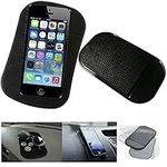 Tech-MD Anti Slip Car Dash Mat Interior PU Magic Car Pad Dashboard Holder Universal Car Accessories for Cell Phone Sticky (Black Standard)