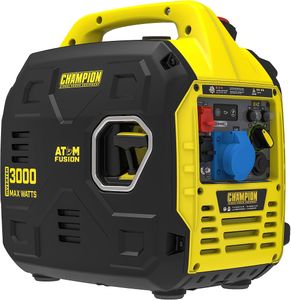 Champion Atom Fusion 3000W Portable Petrol Inverter Generator – Ultra-Quiet, Lightweight