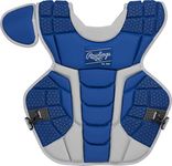 Rawlings Mach Adult NOCSAE Baseball Catcher's Chest Protector, Royal, 17, CPMCN-R