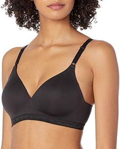 Warner's Women's Cloud 9 Super Soft Wireless Lightly Lined Comfort Bra 1269, Rich Black, 36B