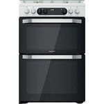 Hotpoint 60cm Dual Fuel Cooker - White