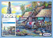 Frank Floating Market Jigsaw Puzzle (1000 Pieces) for Adults and Kid Above 15+ Years-Realistic Illustrations-Fun & Challenging Brain Booster Games - for Focus and Memory -34019