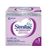 Similac Alimentum Hypoallergenic Baby Formula, Ready To Use, 4 x 237 mL, 0+ Months