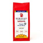 Puroast Low Acid Whole Bean Coffee, Organic House Blend, High Antioxidant, 12 Ounce Bag (Pack of 2)