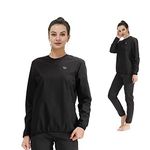 365 DAYS Sauna Suit for Women Weight Loss Sweat Suit Slim Fitness Clothes (X_Large, Long Sleeve Suit)