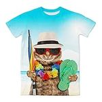 Kids 3D Novelty T-Shirt, Graphic Fa