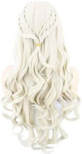 Topcosplay Cosplay Perruque Femme Perruques Longue Bouclée Blonde Perruque pour Halloween Costume
