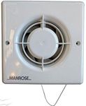 Manrose XF100P 20W Axial Pullcord Bathroom Fan