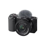 Sony Alpha ZVE10 APSC Mirrorless Interchangeable Lens Camera Black with 16-50mm Zoom Lens Kit