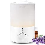 LEVOIT 3L Humidifiers for Bedroom Baby Room with Night Light, Cool Mist Humidifier for Home, Office & Plant, Auto-Off, Up to 25H for 27 ㎡, Quiet Operation with 360° Rotation Nozzle- 2 Filter Sponge