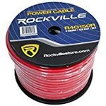 Rockville R4G150R 4 AWG Gauge 150' Car Amp Power/Ground Wire Spool