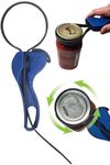 Cap Strap Jar Opener – Kitchen Discovery – Adjustable Bottle and Jar Opener for Seniors and Those with Weak Hands – Gripper Strap Loosens Lids without Straining Hands