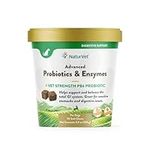 Veterinarian Strength Advanced Probiotics, Healthy Enzymes & PB6 Probiotic Supplement For Your Dogs Stomach, Intestine, Digestion and GI Tract health, Made by NaturVet 70 Count (Pack of 1)