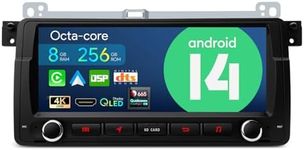 XTRONS 8.8" Car Stereo for BMW E46/E46 M3, Rover 75, MG ZT, Android 14 Qualcomm 665 Radio Player Auto GPS Navigation Octa Core 8+256GB DSP Wireless CarPlay 4G Support 4K Video AHD Camera DAB+