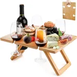 Youeon Portable Wine Picnic Table w