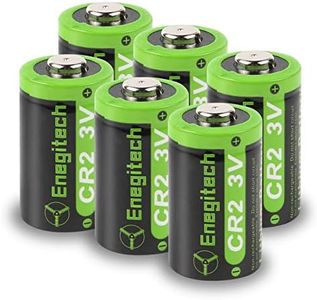 Enegitech CR2 3V Lithium Battery 6 Pack with PTC Protection DL-CR2 for Boresighter Golf Rangefinder Funifilm Instax Mini55 Baby Monitor Flashlight (Non-Rechargeable)