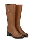 Delize Womens Black/Tan Knee Boots