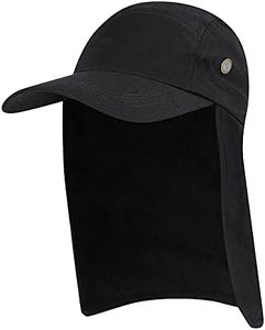 YaSao Men UPF 50+ Sun Protection Cap Wide Brim Fishing Sun Cap Hat with Neck Flap