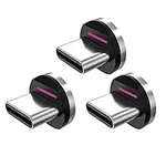 Statik 360 Pro Magnetic Connectors Tips for Fast Charging - Only Compatible with Statik360 Pro Magnet Phone Charger Cable - 3-Pack Includes Type USB C Magnetic Adapter - Compatible with USB C Devices