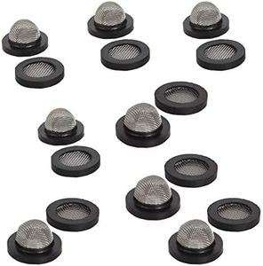 40 Pieces Hose Washers with Screen Shower Head Gasket Shower Head Washers Use for 1/2 inch Shower Hose Heads and Garden Hose, 2 Style, 20 Pieces Per Each Style