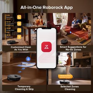 Roborock Qrevo Robot Vacuum Cleaner – Black