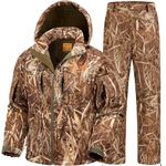 NEW VIEW Camo Hunting Clothes for Men, Winter Warm Hunting Jacket and Pants,Fleece Lined Hunting Suit for Deer Duck Bow Hunts