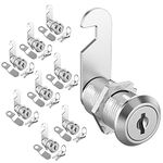 inBovoga 8 Pack Cabinet Locks with Keys Mailbox Lock, 1-1/8" Cam Locks Keyed Alike, RV Locks for Storage Door Secure Desk Drawer File Cabinets Tool Box, Zinc Alloy