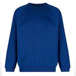 Trutex Crew Neck School Sweatshirt (1-16+ Years), Unisex School Uniform Boys and Girls, Standard Fit School Jumpers for Boys and Girls, School Sweatshirt Kids - Genuine School Uniform Royal Blue