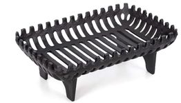 18'' Fire Log Basket Fireside Cast Iron Fireplace Open Log Coal Grate Burner