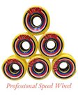 Poison Skate Wheels 8 Pieces with 16 pc Skates (627) Bearings – Durable PU Skates Wheel Replacement for Quad Skates, Inline Skates & Skateboard – Smooth Glide Shock Absorbing Skating Wheels