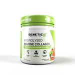 Genetic Nutrition Collagen Powder | Pure Hydrolysed Marine Collagen | Supports Joints, Helps Improve Skin and Boost Immunity | 210 GM, Powder, Watermelon Flavour