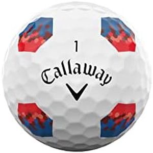 Callaway Golf Chrome Soft Golf Balls (2022 Version, True Track, Red/Blue)