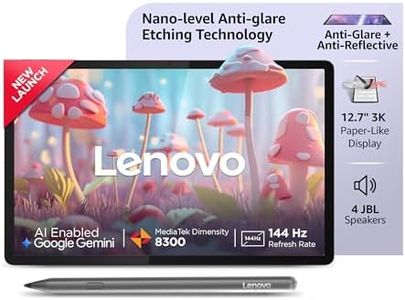 Lenovo Idea Tab Pro with Paper-Like Anti Glare 12.7" 3K 144 Hz Display & Pen Plus (Matte Edition)| 12GB RAM, 256GB ROM|10200mAh with 45W Charger|MediaTek Dimensity 8300|4 JBL Speakers