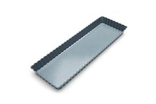 Fox Run 44512 Rectangular Loose Bottom Tart/Quiche Pan, Metallic