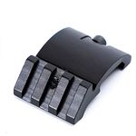 ACEXIER 45 Degree Offset Side Picatinny Weaver Gun Rail Mount For Red Dot scope sight Flashlights 3 Slot 20mm Adapter Low Profile Huntin