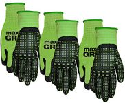 MidWest 93P03-L-AZ-6 Max Grip, 3 Pair Pack, Ladies Green