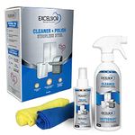 Excelsior Stainless Steel Cleaner and Polish Kit- Removes Fingerprints, Food Residues, Water Marks & Grease from Appliances – Streak-Free Shine for Refrigerators Dishwashers Ovens BBQ Grills