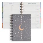 Erin Condren Inspired Collection A5 Academic Planner (July 2024 - June 2025) - Moon Phases Cover