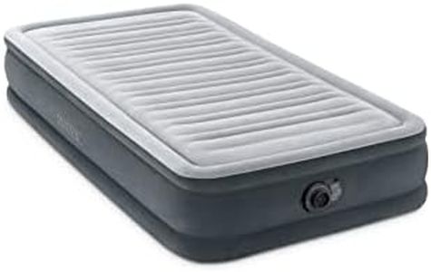 Intex 67766ND - Materasso Dura-Beam Comfort Plush Singolo con Pompa Elettrica Incorporata, 99x191x33 cm
