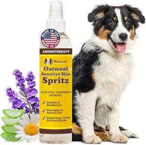 Natural Dog Company Sensitive Skin Dog Deodorizing Spray: Ideal for Sensitive Skin Dog Shampoo, Long Lasting Perfume, Dog Spray Deodorizer, Neutral Scented with hints of Lavender, 8 oz