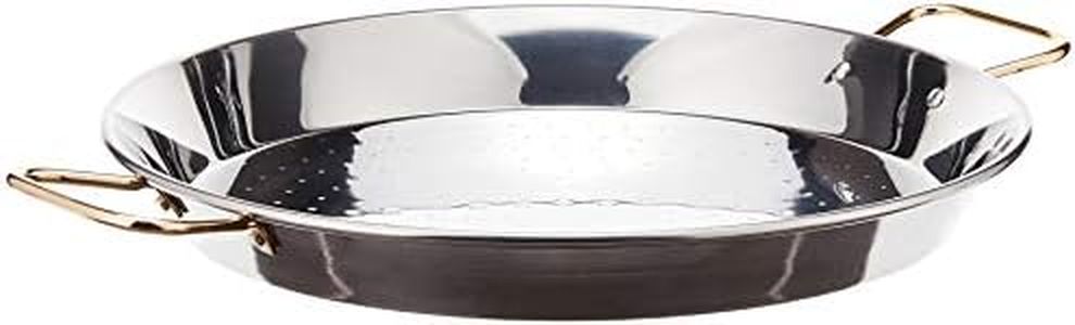 Garcima 14-Inch Stainless Steel Paella Pan, 36cm,Silver