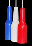 Do-All Outdoors Reusable Bottle Shooting Targets, All Calibers, Pack of 3, Red/White/Blue, 9" X 9" X 2.5"