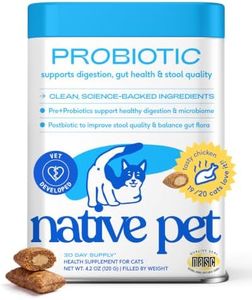 Native Pet Probiotic for Cats - Chicken Flavored Chew Cat Digestive Support