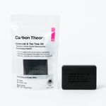 Carbon Theory | Charcoal & Tea Tree Oil Facial Cleansing Bar in Resealable Travel Pack | 100g